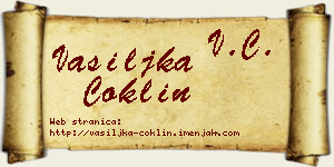 Vasiljka Coklin vizit kartica